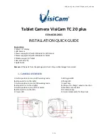 VISICAM TC 20 plus Installation Quick Manual предпросмотр