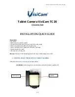 Preview for 1 page of VISICAM TC 20 Installation Quick Manual