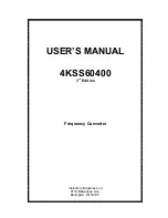 Предварительный просмотр 1 страницы Visicomm 4KSS60400 User Manual