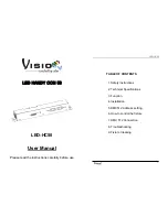 Предварительный просмотр 1 страницы VISIO LED-HC50 User Manual