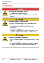 Предварительный просмотр 26 страницы Vision & Control 1-33-239 Instructions For Use Manual