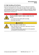 Предварительный просмотр 11 страницы Vision & Control 1-33-282 Instructions For Use Manual