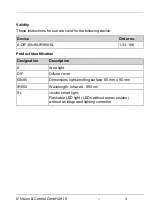 Preview for 3 page of Vision & Control A-DIF-60x90-IR850-SL Instructions For Use Manual