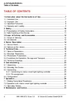 Preview for 4 page of Vision & Control A-DIF-60x90-IR850-SL Instructions For Use Manual