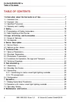 Preview for 4 page of Vision & Control DL30x30-IR850/UDC/-a Instructions For Use Manual