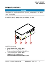 Preview for 21 page of Vision & Control DL30x60-R633/24V Instructions For Use Manual