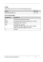 Preview for 3 page of Vision & Control DL60x60-R633/UDC/-a Instructions For Use Manual