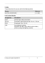 Preview for 3 page of Vision & Control LDLF30x120-R633/UDC Instructions For Use Manual