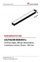 Предварительный просмотр 1 страницы Vision & Control LDLF30x300-G525/24V/-a Instructions For Use Manual