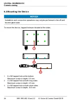 Preview for 24 page of Vision & Control LDLF60x180-IR850/UDC Instructions For Use Manual