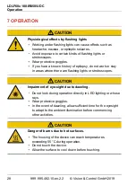 Preview for 28 page of Vision & Control LDLF60x180-IR850/UDC Instructions For Use Manual