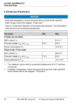 Preview for 18 page of Vision & Control LDLF60x240-IR850/UDC Instructions For Use Manual