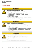 Preview for 28 page of Vision & Control LDLF60x240-IR850/UDC Instructions For Use Manual