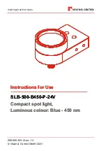 Preview for 1 page of Vision & Control SLB-500-B450-P-24V Instructions For Use Manual