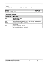 Preview for 3 page of Vision & Control SLB-500-B450-P-24V Instructions For Use Manual