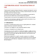 Preview for 5 page of Vision & Control SLB-500-W5K7-P-24V Instructions For Use Manual