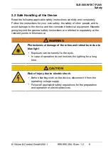 Предварительный просмотр 9 страницы Vision & Control SLB-500-W5K7-P-24V Instructions For Use Manual