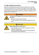 Preview for 9 page of Vision & Control SLE-150-B450-P-24V Instructions For Use Manual