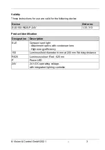 Preview for 3 page of Vision & Control SLE-150-R625-P-24V Instructions For Use Manual