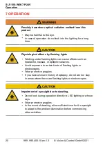 Preview for 20 page of Vision & Control SLF-100-W5K7-P-24V Instructions For Use Manual