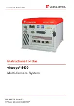 Preview for 1 page of Vision & Control Vicosys 5400 Instructions For Use Manual