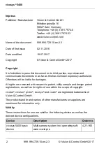 Preview for 2 page of Vision & Control Vicosys 5400 Instructions For Use Manual