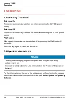 Preview for 58 page of Vision & Control Vicosys 5400 Instructions For Use Manual