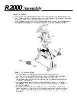 Preview for 6 page of Vision Fitness R2000 Assembly Instruction Manual