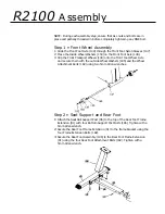 Preview for 4 page of Vision Fitness R2100 Assembly Instructions Manual