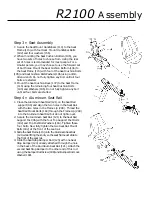 Preview for 5 page of Vision Fitness R2100 Assembly Instructions Manual