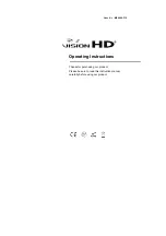 Preview for 1 page of Vision HD MX0402-310 Operating Instructions Manual