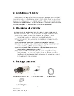 Предварительный просмотр 5 страницы Vision Hi-Tech VC58FHD Instruction Manual