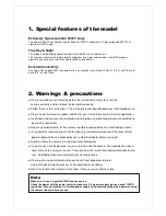 Preview for 4 page of Vision Hi-Tech VD70CSHR-36IR Instruction Manual