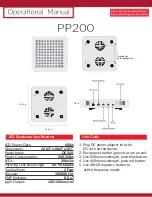 Vision Tech PP200 Operational Manual preview