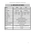 Предварительный просмотр 5 страницы Vision Tech TVP-B Series Technical Manual