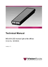 Предварительный просмотр 1 страницы Vision tools 08K0008A Technical Manual