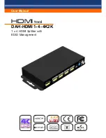 Preview for 1 page of Vision tools DAH-HDMI1-4-4K2K User Manual