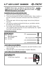 Preview for 3 page of Vision X 6.7" ADV Light Cannon Installation Instructions & User Manual