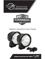 Предварительный просмотр 1 страницы Vision X Cannon CTL-CPZ6 Series Installation Instructions