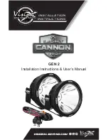 Vision X CG2-CPZ610KIT Installation Instructions & User Manual preview