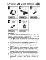 Preview for 3 page of Vision X CG2-CPZ610KIT Installation Instructions & User Manual