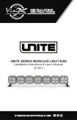 Vision X UNITE Series Installation Instructions Manual preview