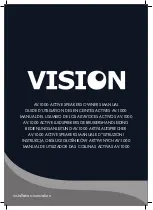 Vision AV-1000 Owner'S Manual preview