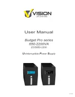 Vision BP650 User Manual preview
