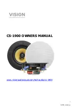 Vision CS-1900 Owner'S Manual preview