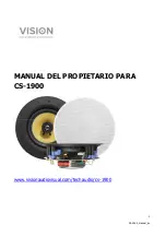 Предварительный просмотр 25 страницы Vision CS-1900 Owner'S Manual