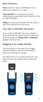 Preview for 15 page of Vision MARK-1 User Manual