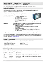 Preview for 1 page of Vision OPLC V290-19-C30B Installation Manual