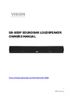 Предварительный просмотр 1 страницы Vision SB-800P Owner'S Manual