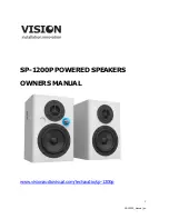 Preview for 1 page of Vision SP-1200P Owner'S Manual